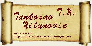 Tankosav Milunović vizit kartica